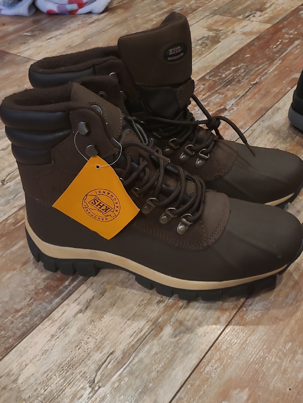 Men's Dark Brown Waterproof Hiking Boots